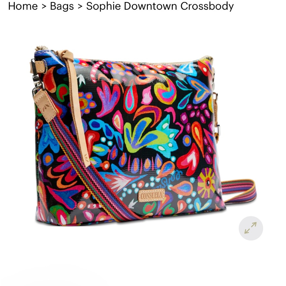 Consuela name brand -Texas brand. Crossbody Bag - Multicolor. - Picture 3 of 12